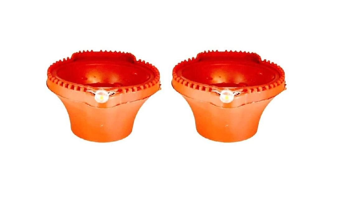 LED Light Water Sensor Diyas Plastic with, Ambient Lights PACK OF ( 12)
