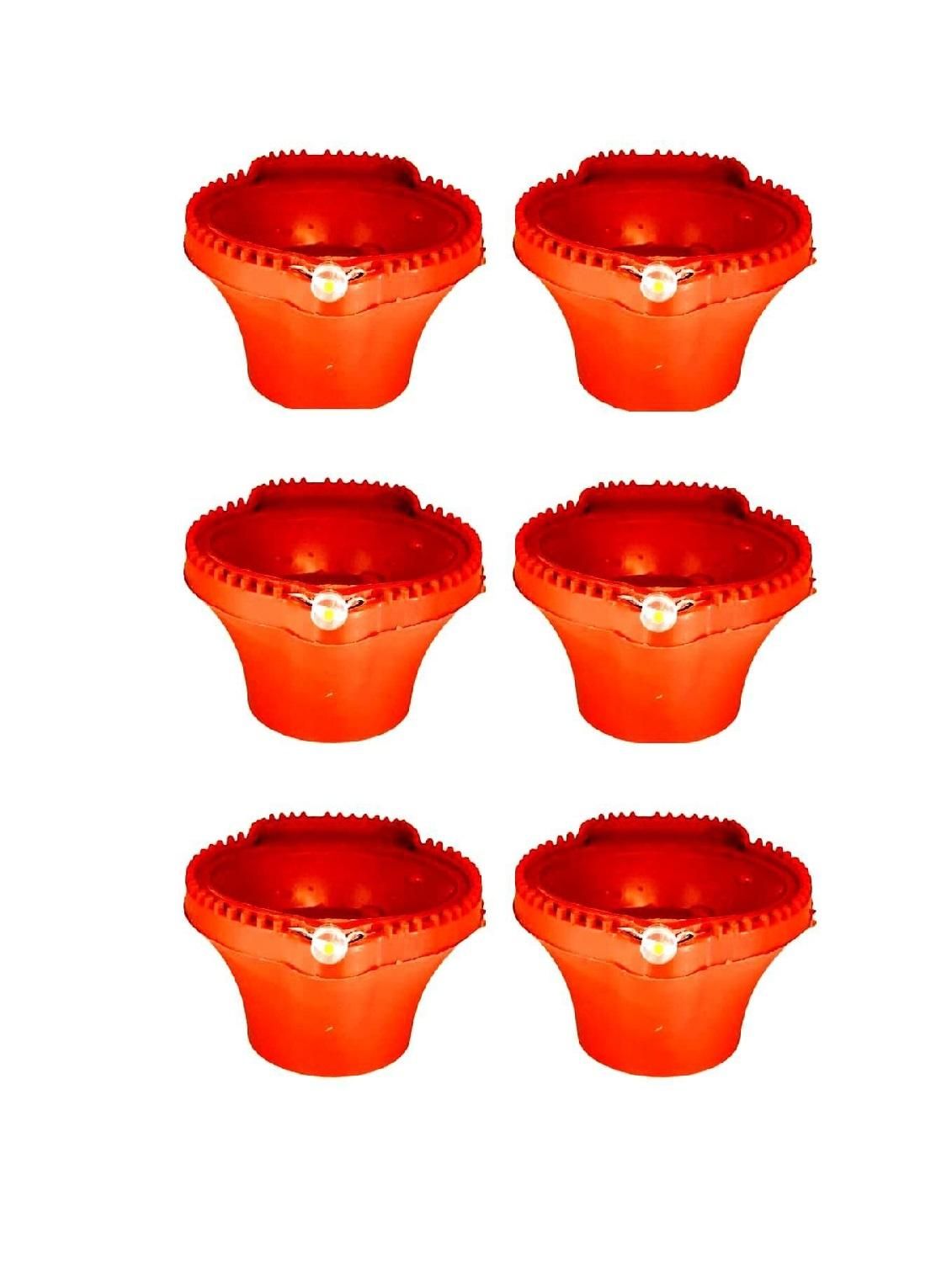 LED Light Water Sensor Diyas Plastic with, Ambient Lights PACK OF ( 12)